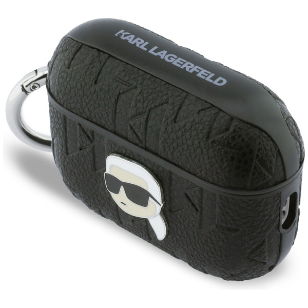 Etui Karl Lagerfeld Monogram Karl Head   do AirPods Pro 3 czarny