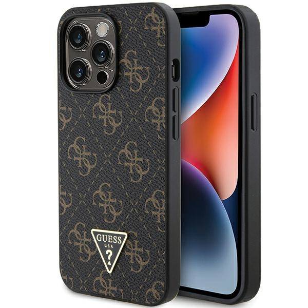 Guess GUHCP13LPG4GPK iPhone 13 Pro / 136.1" czarny/black hardcase 4G Triangle Metal Logo