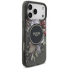 Etui Guess IML Flowers Pearl Strap       MagSafe do iPhone 17 Pro Max czarny