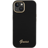 Guess GUHCP15SSMBSLK iPhone 15 / 14 / 13 6.1" czarny/black hardcase Silicone Script Metal Logo & Frame