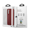 Etui BMW Silicone Signature Logo na Samsung Galaxy S21 - czerwone