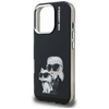 Etui Karl Lagerfeld IML Aquarelle Karl   & Choupette & Logo do iPhone 16 Pro czarny