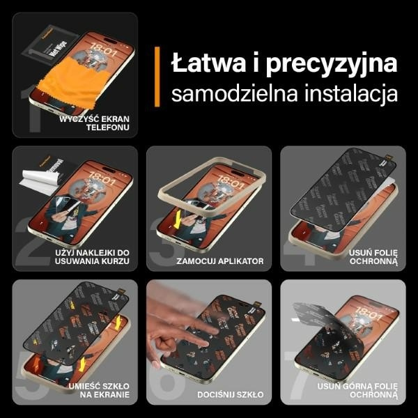 PanzerGlass Ultra-Wide Fit iPhone 15 Plus 6.7" Screen Protection Easy Aligner Included 2811