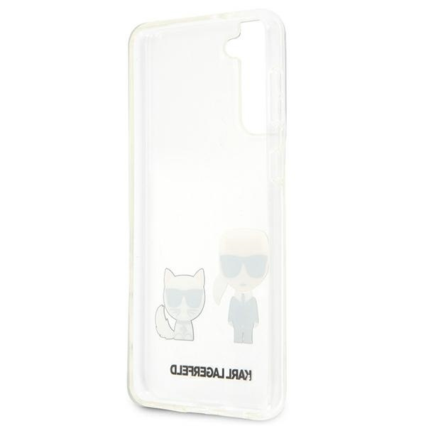 Etui Karl Lagerfeld Karl&Choupette na Samsung Galaxy S21+ - przezroczyste