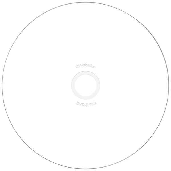 Płyta DVD-R Verbatim Wide Inkjet         Printable 4.7GB 16X 25szt 43538