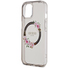 Guess GUHMP15SHFWFCK iPhone 15 / 14 / 136.1" czarny/black hardcase IML Flowers Wreatch MagSafe
