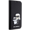 KARL LAGERFELD KLBKP14XSANKCPK IPHONE 14 PRO MAX 6.7" BOOKCASE CZARNY/BLACK SAFFIANO KARL & CHOUPETTE