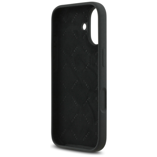 Etui Guess Silicone Big 4G Script do     iPhone 17 czarny