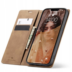 Spacecase Etui Wallet iPhone 13 light brown