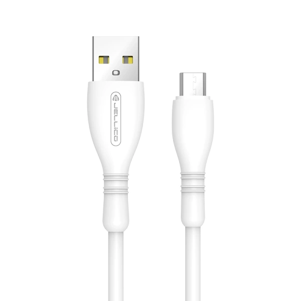 JELLICO kabel B9 Micro USB 3.1A 1M Biały