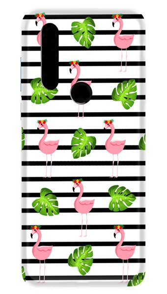CASEGADGET CASE OVERPRINT FLAMINGOS AND LEAVES LENOVO MOTO P40 POWER
