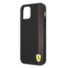 Ferrari FESAXHCP12LBK iPhone 12 Pro Max 6,7" czarny/black hardcase On Track Carbon Stripe