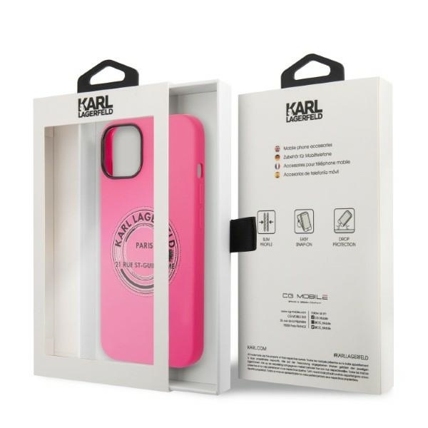 KARL LAGERFELD KLHCP14MSRSRSGRCF IPHONE 14 PLUS / 15 PLUS 6.7 "HARDCASE PINK / PINK SILICONE RSG