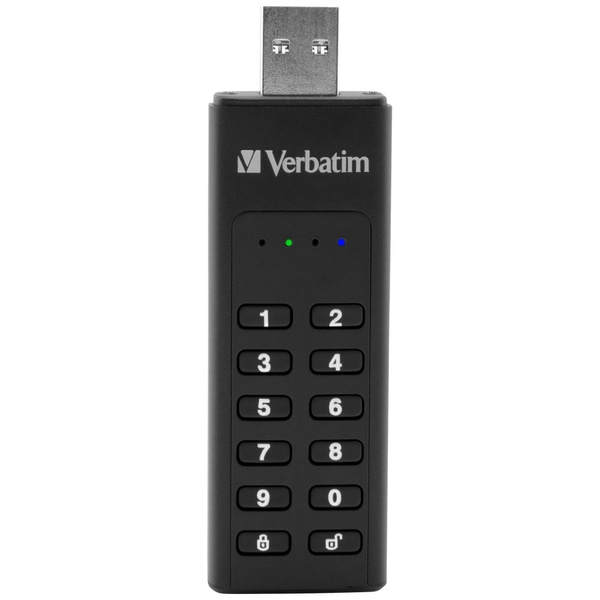 Dysk zewnętrzny Verbatim Keypad Secure   USB 3.2 Gen 1 64GB czarny 49428