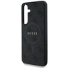 Etui Guess Leather 4G Colored Ring       Classic Logo MagSafe Samsung Galaxy S25 czarny