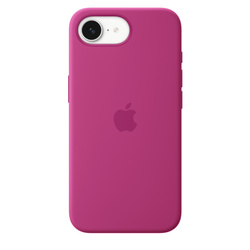 Silicone case for iPhone 16e – Fuschcia MD3W4ZM/A open package