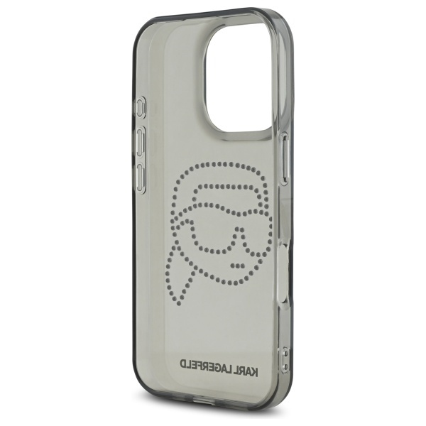 Karl Lagerfeld KLHCP16XHKHDCELK iPhone    16 Pro Max 6.9" czarny/black hardcase IML Rhinestones Karl Head