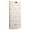 Guess GUBKP14MHG4SHP iPhone 14 Plus / 15 Plus 6.7" różowy/pink book 4G Vintage Gold Logo
