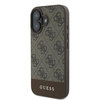 Guess GUHCP16MG4GLBR iPhone 16 Plus 6.7"brązowy/brown hardcase 4G Bottom Stripe