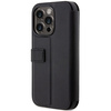 Case BMW BMBKP14X22RDPK iPhone 14 Pro Max 6.7" black/black bookcase Leather Textured&Stripe