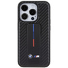BMW Grip Stand Smooth & Carbon case for iPhone 15 Pro - black