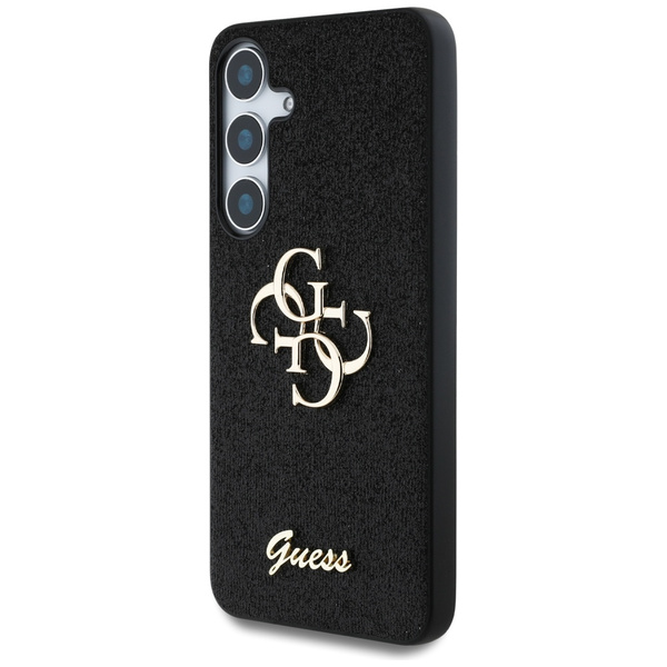 Etui Guess Fixed Glitter Big 4G Metal    Logo do Samsung Galaxy S25 czarny