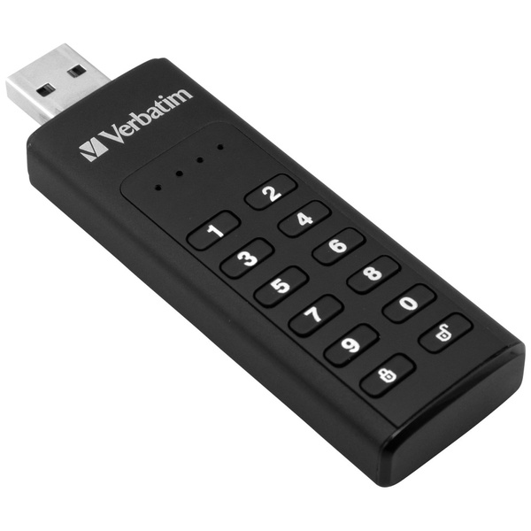 Dysk zewnętrzny Verbatim Keypad Secure   USB 3.2 Gen 1 64GB czarny 49428