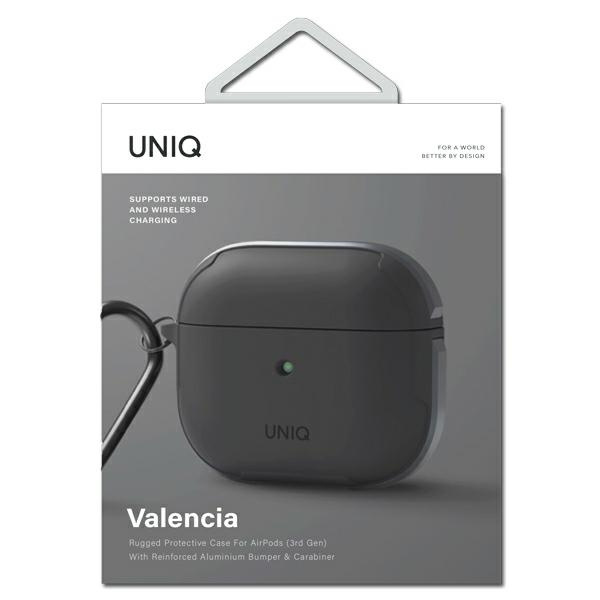 UNIQ etui Valencia AirPods 3szary/grey Antimicrobial