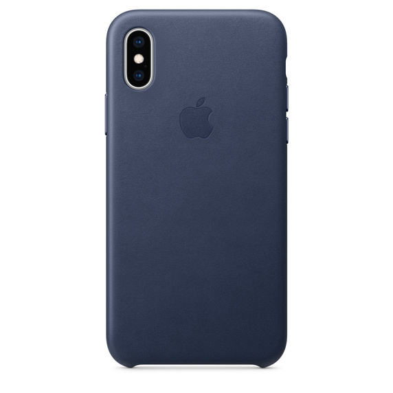 APPLE LEATHER CASE  IPHONE X/XS MRWN2FE/A MIDNIGHT BLUE OTWARTE OPAKOWANIE 