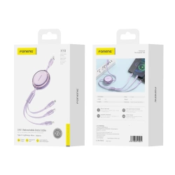 FONENG cable X113 3w1 3A 1.1M Purple