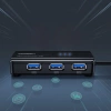 Ugreen 20265 USB-A / RJ45 1000 Mbps HUB 3x USB 3.0 network adapter - black