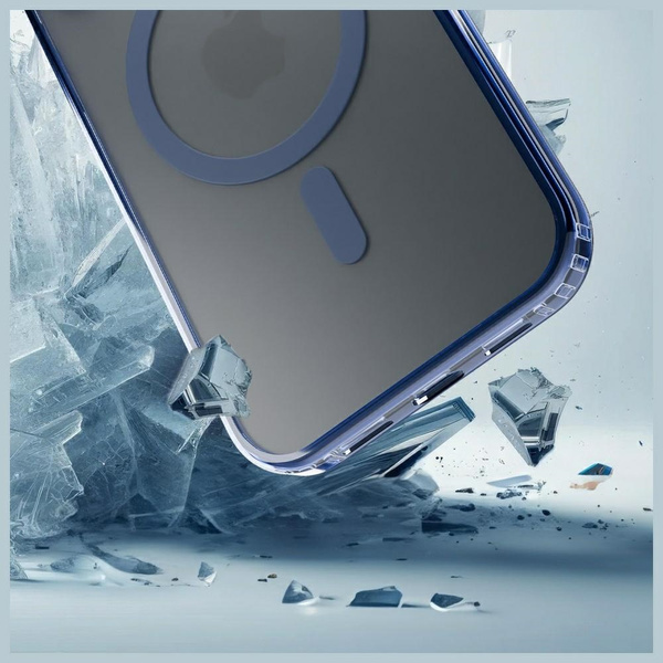 Etui 3MK Frosty MagCase do Apple iPhone  17 niebieski