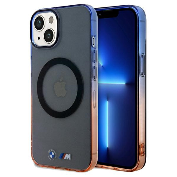 Etui BMW Gradient Bumper MagSafe na iPhone 15 / 14 / 13 - szare