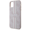Guess GUHMN61P4RPSP iPhone 11 / Xrróżowy/pink hardcase 4G Printed Stripes MagSafe