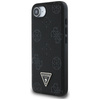 Etui Guess Grained Hot Stamp Peony       Triangle Logo MagSafe do iPhone 16e czarny