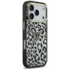 Etui Guess Leopard Glitter MagSafe do    iPhone 17 Pro czarny