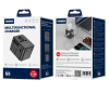 JELLICO uniwersalny adapter podróżny S9 PD 2xUSB-C + 1xUSB 3.4A Max 2500W Czarny