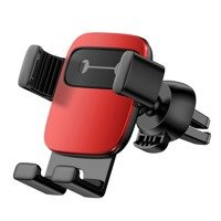 BASEUS CUBE GRAVITY CAR MOUNT AIR VENT PHONE BRACKET HOLDER RED (SUYL-FK09)