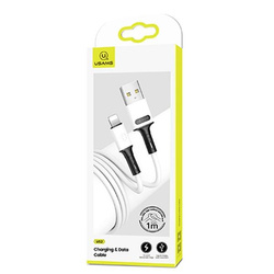 USAMS KABEL U52 LIGHTNING 2A FAST CHARGE 1M BIAŁY /WHITE SJ434USB01 (US-SJ434)