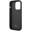 Etui BMW Leather Diamond Pattern na iPhone 14 Pro Max - burgundowe
