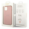 Guess GUHCP14MPSASBPI iPhone 14 Plus / 15 Plus 6.7" różowy/pink Saffiano Strap