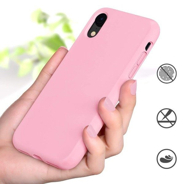 ETUI SILICONE CASE IPHONE XS MAX RÓŻOWY
