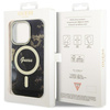 Guess GUHMP14LHTMRSK iPhone 14 Pro 6.1"czarny/black hardcase Golden Marble MagSafe