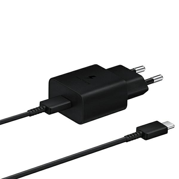 Ład. siec. Samsung EP-T1510XB 15WFast Charge + kabel USB-C/USB-C czarny/black