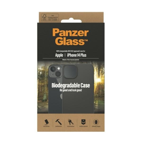 PanzerGlass Biodegradable Case iPhone 14 Plus / 15 Plus 6,7" czarny/black 0419