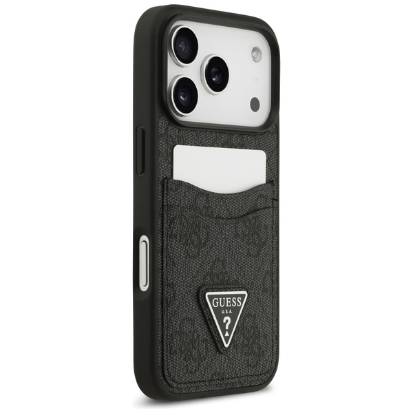 Etui Guess 4G Double Card Triangle do    iPhone 17 Pro czarny