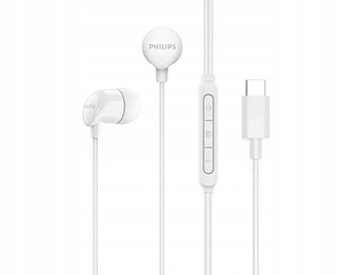 Philips TAE2146WT white USB-C in-ear wired headphones