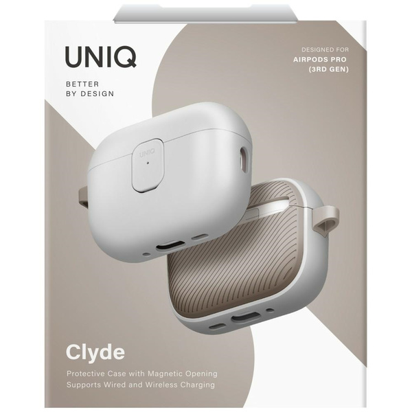 Etui UNIQ Clyde do AirPods Pro 3 gen     szaro khaki