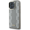 Etui DKNY Checkered Pattern Magsafe do   iPhone 16 Pro Max beżowy