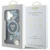 Etui Guess Glitter Flowers Triangle      Buttons MagSafe do iPhone 16 czarny